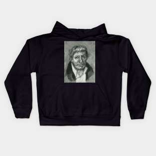 Antonio Salieri - charcoal portrait Kids Hoodie